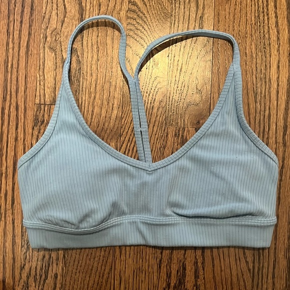 Alo Ribbed Blissful Bra - Picture 1 of 3